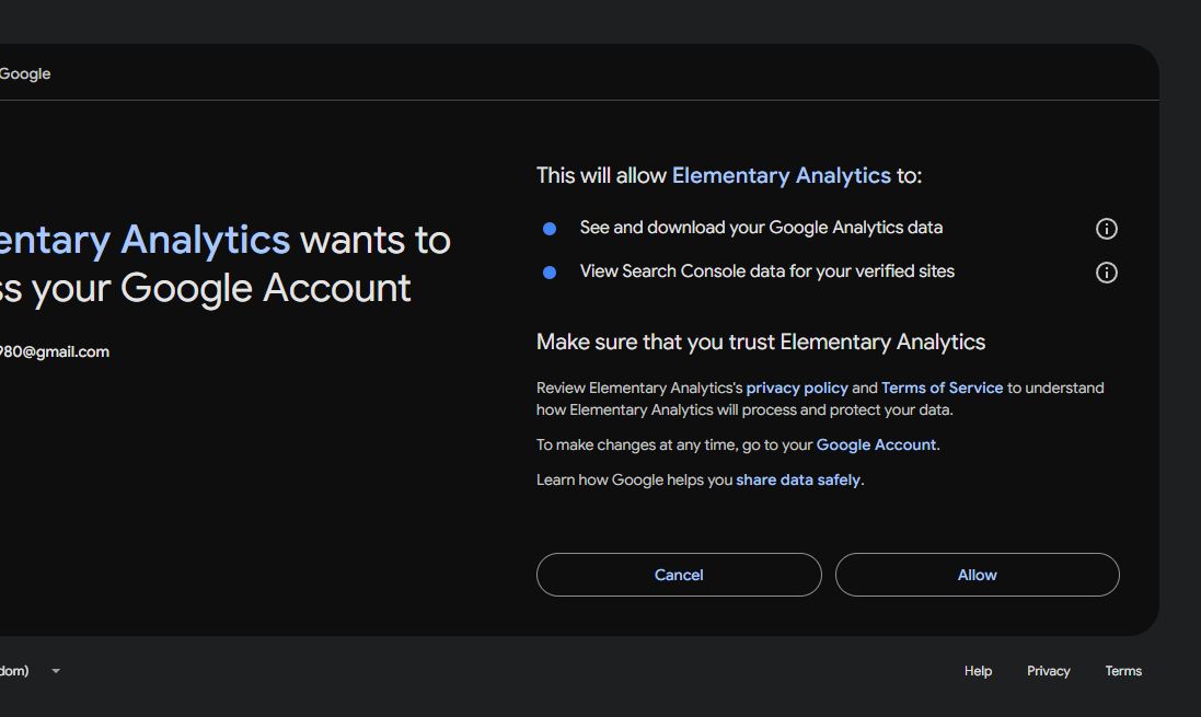 Grant Elementary Analytics access your stats