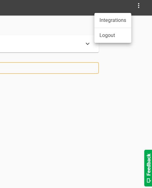 View the Integrations page