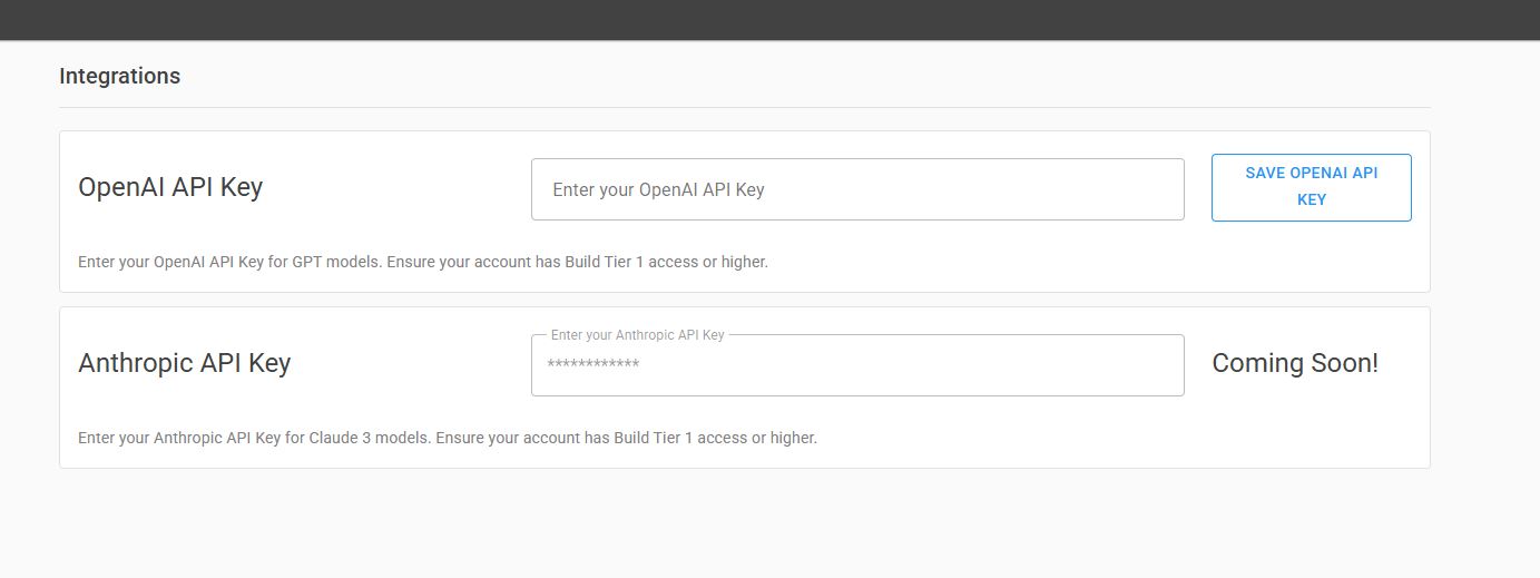 Save your OpenAI API Key